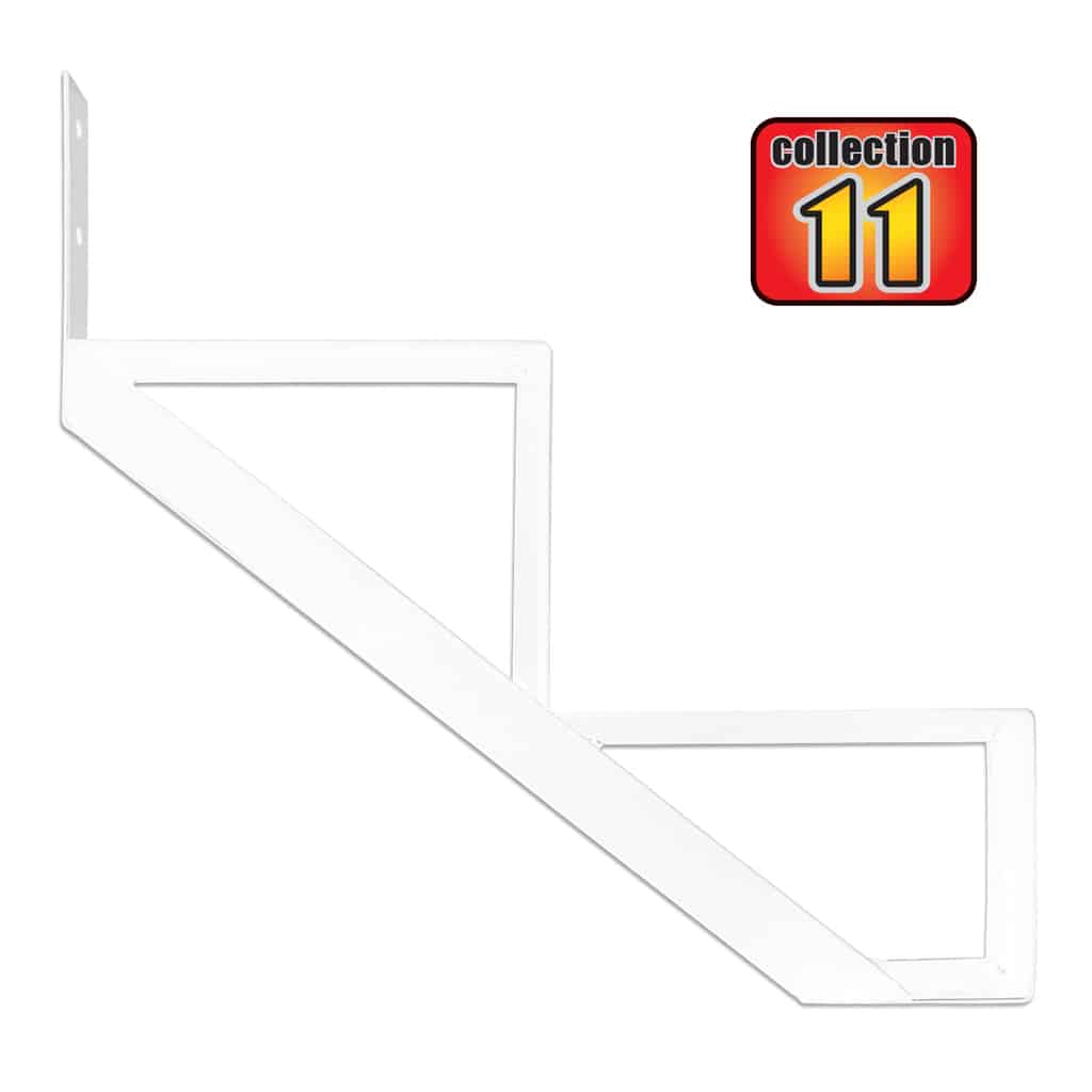 2-step aluminum stringer, white  – COLLECTION 11 (10 1/4″)