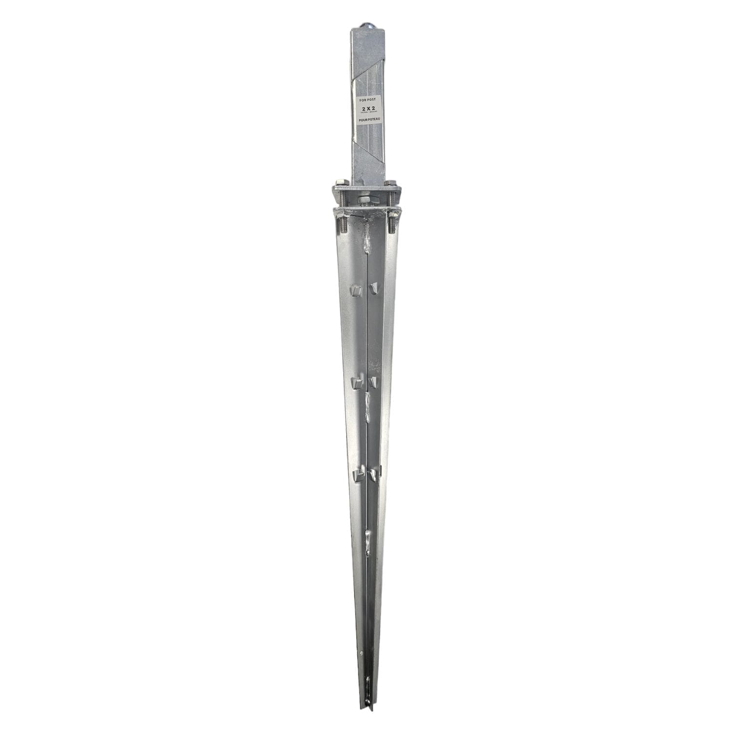 Pylex Spytek 178 Adjustable Ground Spike fits 1-7/8 in. Round Post