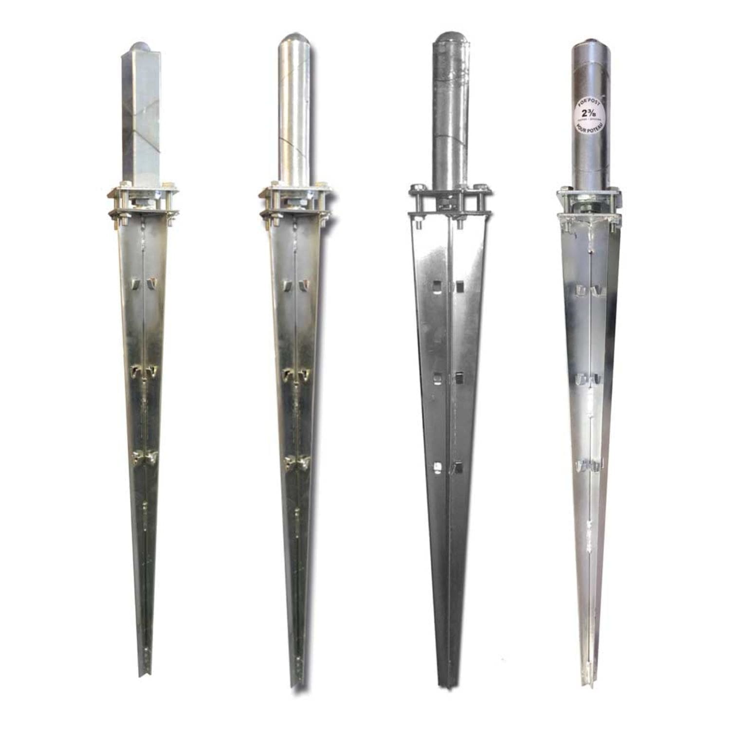 Pylex Spytek 178 Adjustable Ground Spike fits 1-7/8 in. Round Post